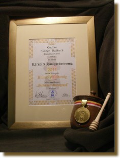 Sieger in der Kategorie Blten- und Waldbltenhonig bei der Krntner Honigprmierung auf der Herbstmesse in Klagenfurt