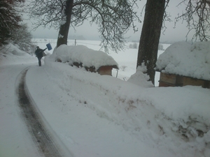 Gudrun vor der Arbeit